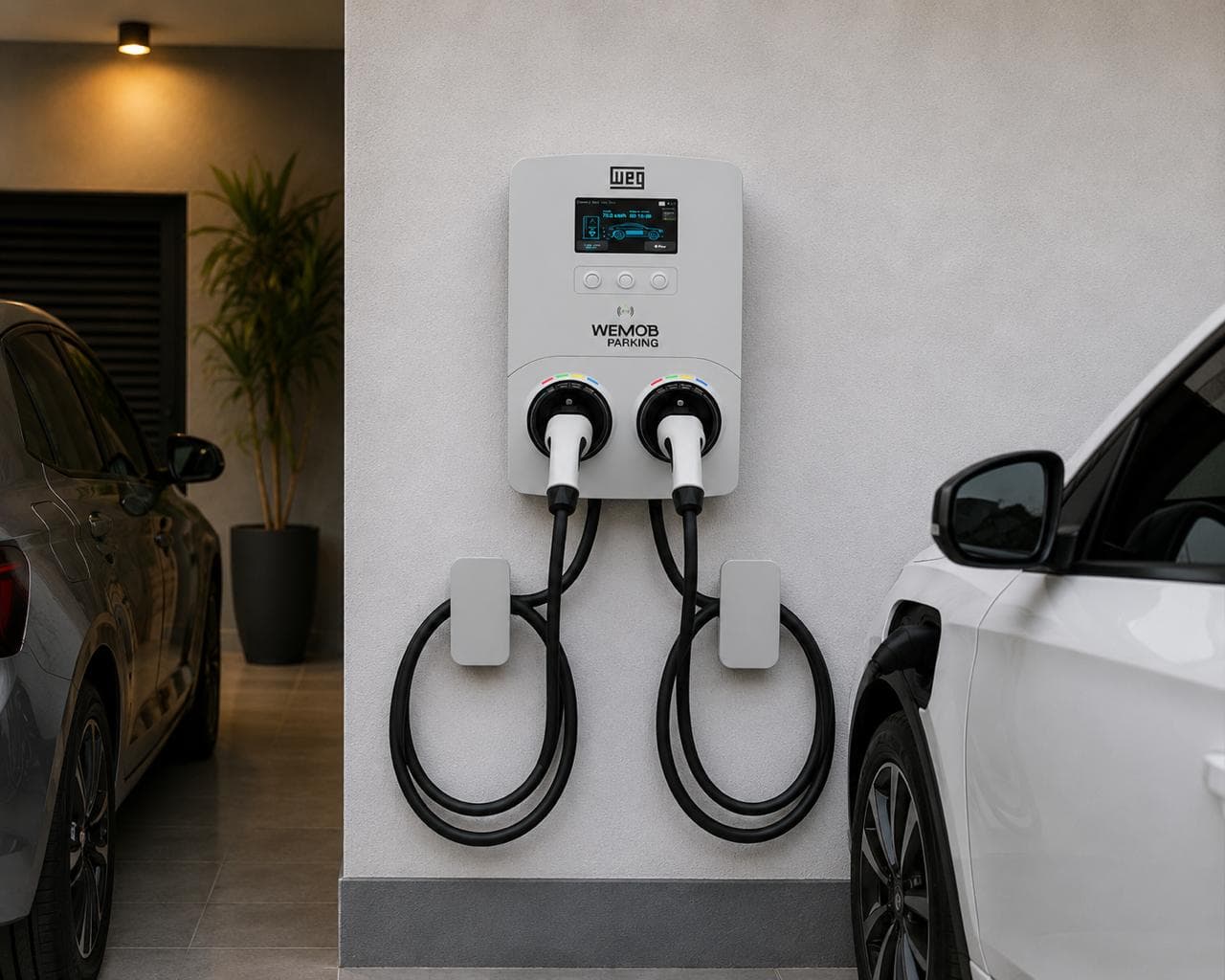 Estação de carregamento para carro elétrico instalada pela Quick On